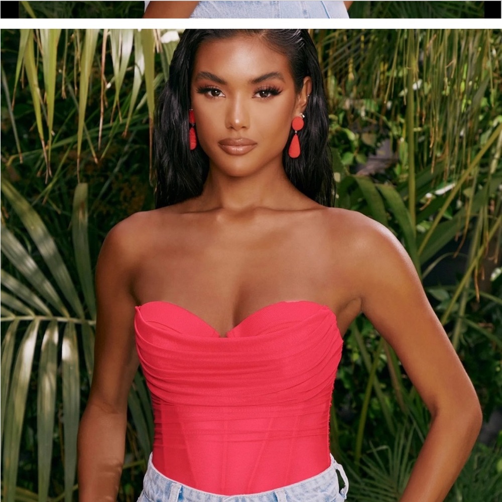 Oh Polly 2 bodysuit pink